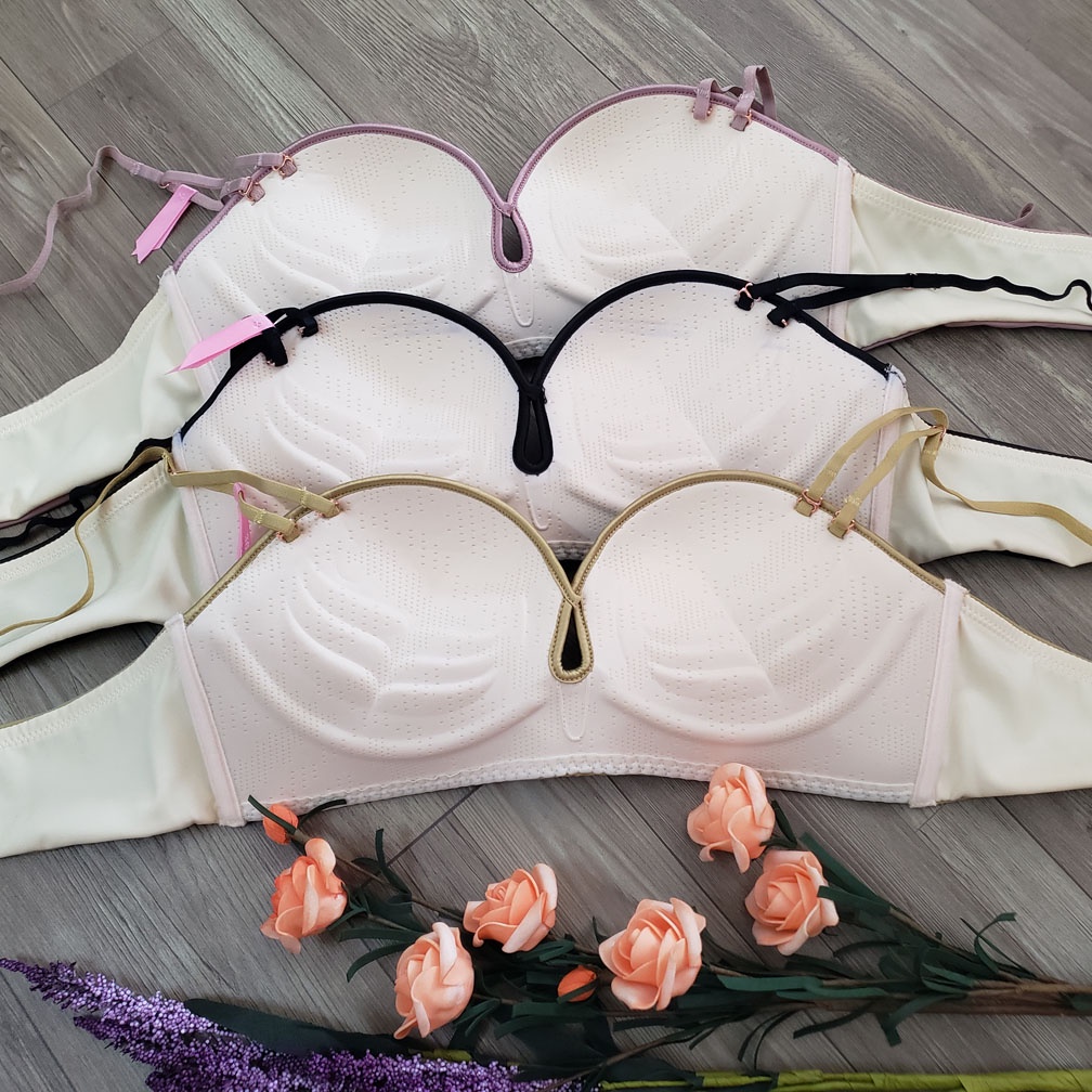Áo ngực nữ lót nâng ngực phối ren không gọng chống tuột đệm 4cm cao cấp đẹp xinh quyến rũ giá rẻ thanh lý