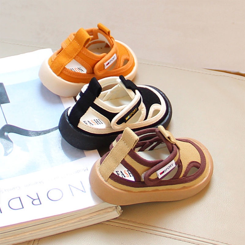 Giày sandal Vải canvas Thời Trang Xuân Hè Cho Bé Trai