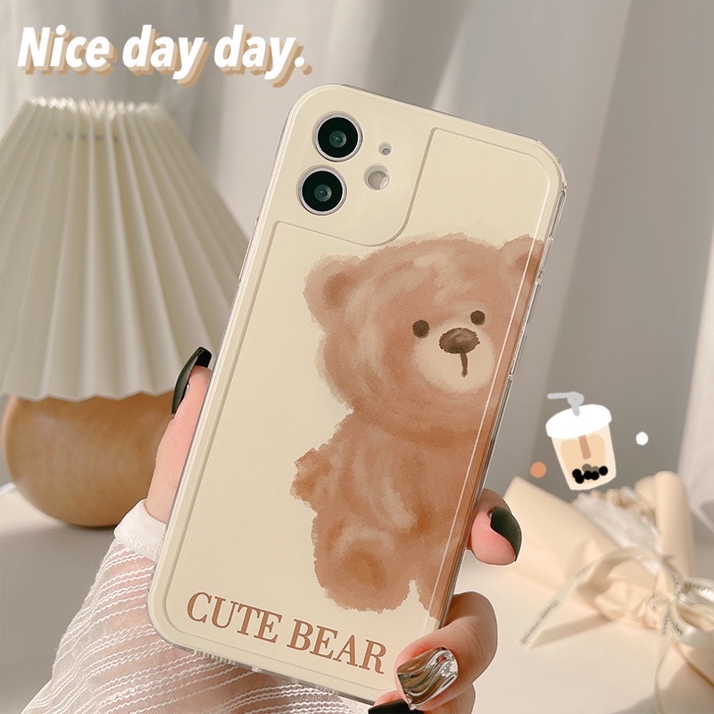 (SIÊU RẺ) Ốp lưng Iphone Cute gấu 6/6plus/6s/6splus/7/7plus/8/8plus/x/xr/xs/11/12/13/pro/max/plus/promax