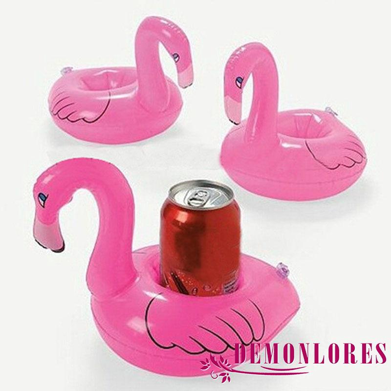 6 cái phao đựng chai cốc nước hình chim hồng hạc dành cho tiệc bể bơi