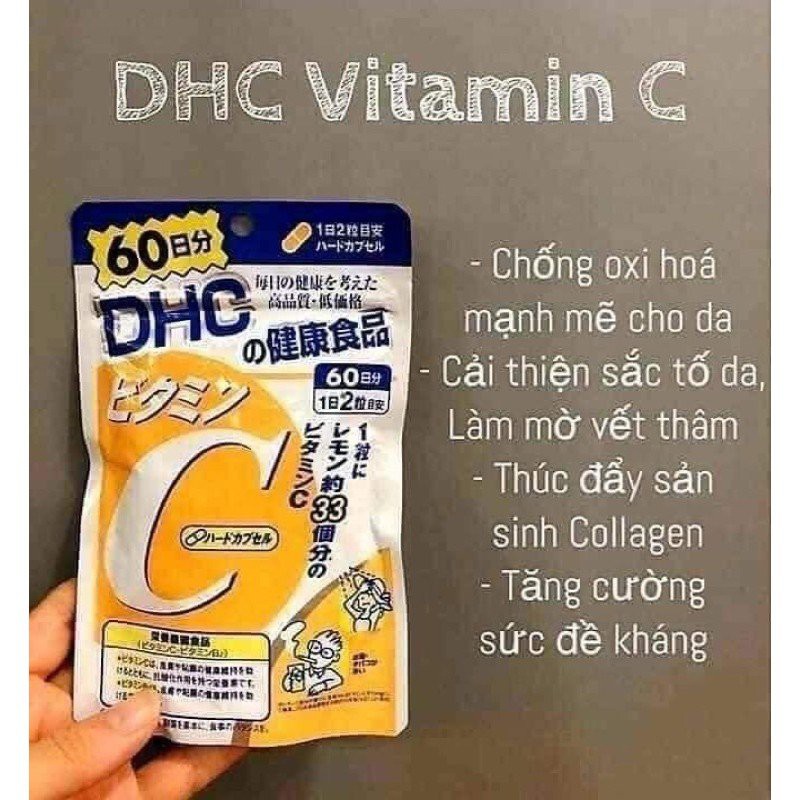 Viên Uống Bổ Sung Vitamin C DHC Vitamin C Hard Capsule Tăng Sức Đề Kháng