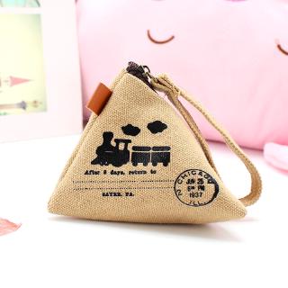 Ví củ ấu mini vải thô - A276