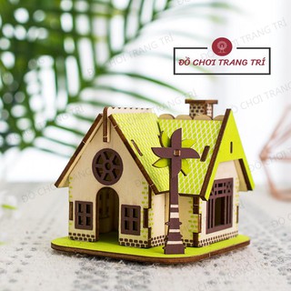 Đồ chơi lắp ráp gỗ 3D Mô hình Nhà gỗ Ellie House - Trang trí tiểu cảnh