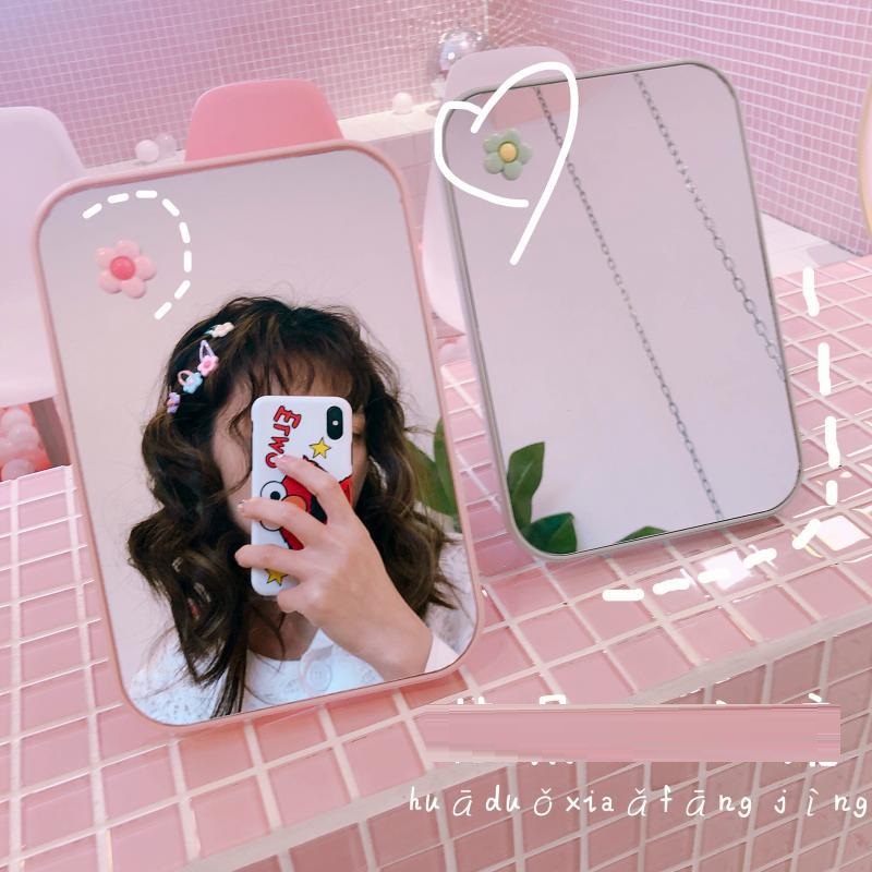 Gương chữ nhật gấp gọn mini tiện dụng, Nhiều màu sắc