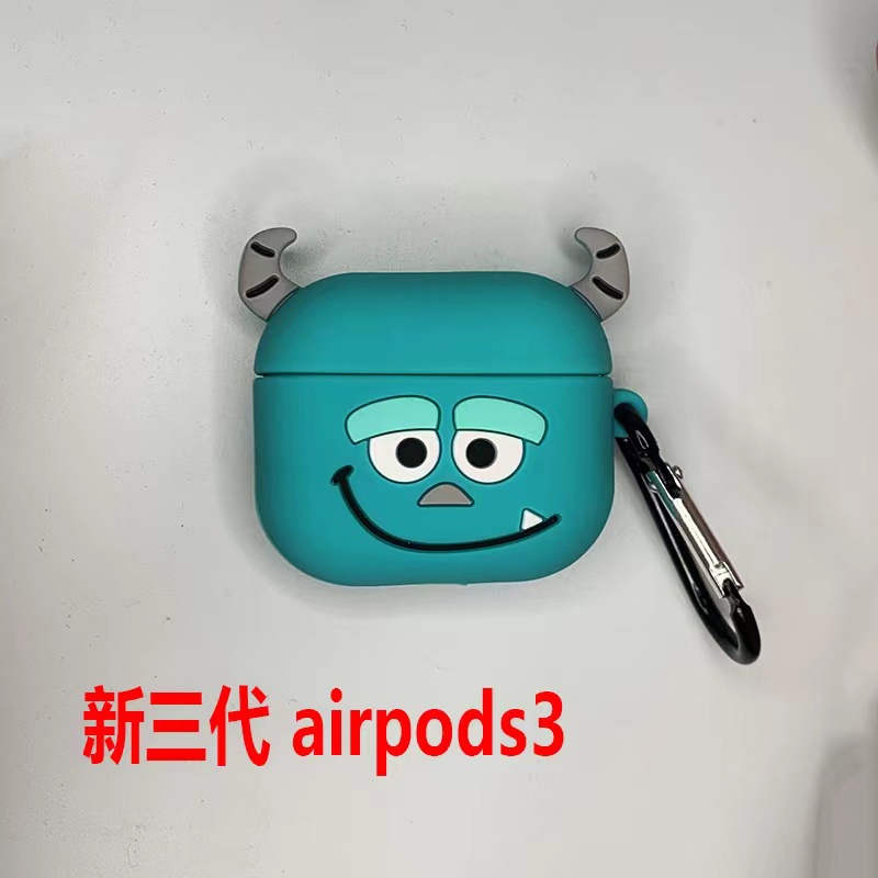 Vỏ Bảo Vệ Hộp Sạc Tai Nghe Airpods 1 2 3 Pro i12 i10 i11 i9s inpods 12 13 Pro i13 Bằng Silicon Mềm Họa Tiết Hoạt Hình Xinh Xắn