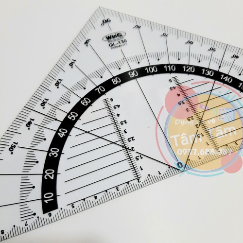 [ TÂM TÂM ]-Thước vẽ kỹ thuật, thước eke, Eke Ruler, Triangle Ruler EKE QL-130-
