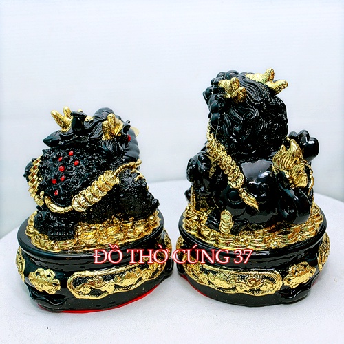 CÓC + TỲ HƯU  phong thủy màu đen