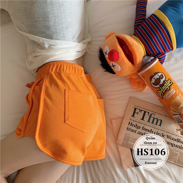 Quần bigsize nữ lưng cao thun su co giãn tốt - Quần short đùi nữ cạp cao thun - Màu Đen Trắng Đỏ Hồng Xanh Cam - HS106 | BigBuy360 - bigbuy360.vn
