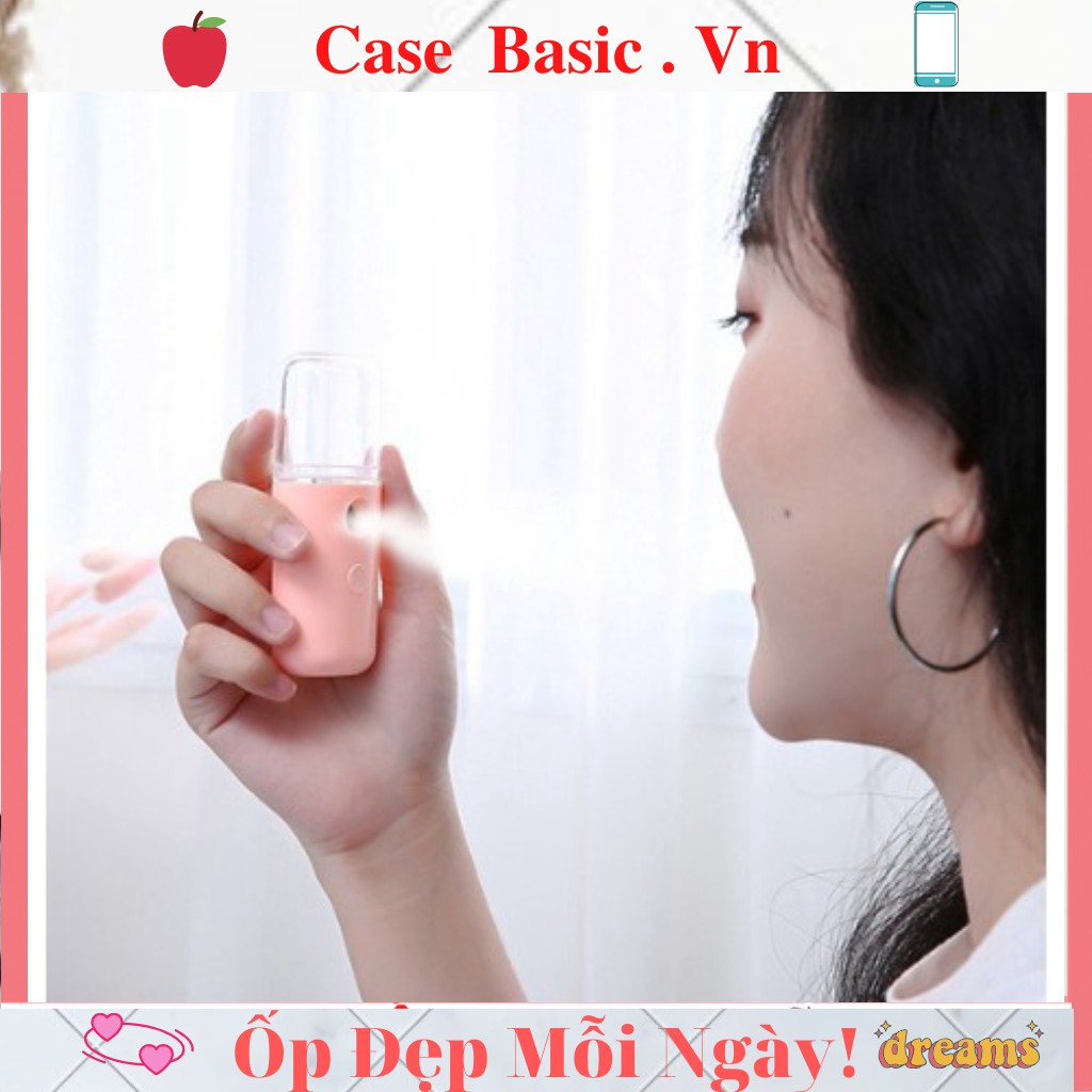 Máy Phun Sương Cầm Tay Xịt Khoáng NANO MINI - Bản Full Phụ Kiện Cáp Sạc -Cấp Ẩm Dưỡng Da Bổ Sung Khoáng