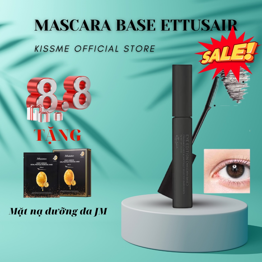 Mascara Base Chuốt Mi Kháng Nước Không Lem Ettusais Chứa Sợi Fiber Làm