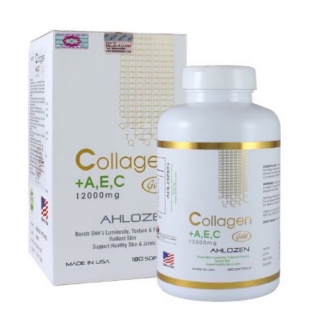 Collagen AEC Gold Ahlozen Hộp 180 viên