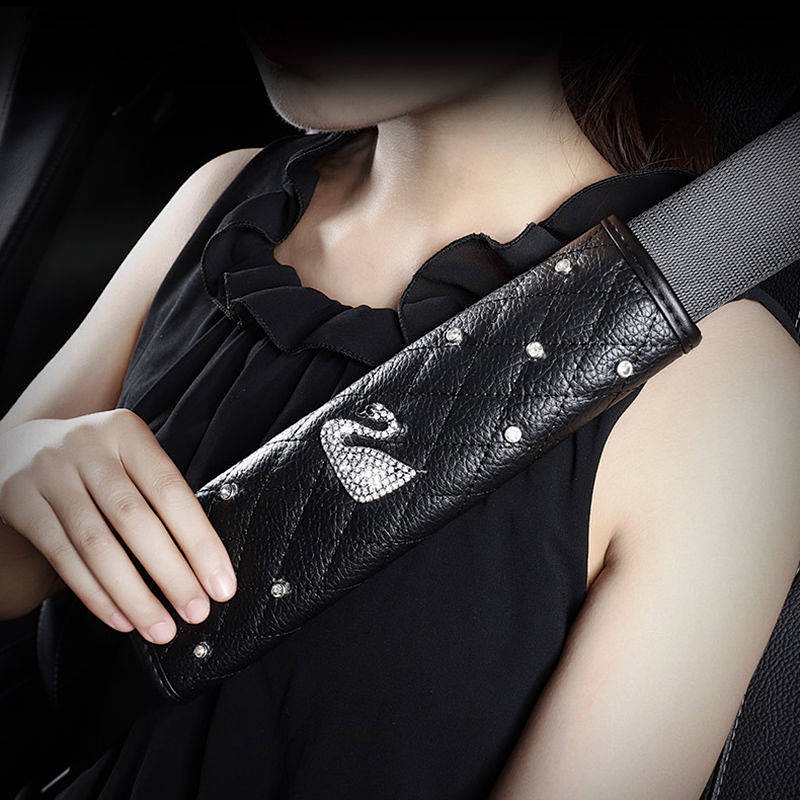 Car Safety Belt Shoulder Pad Cover Protective Case Lengthened Men's and Women's Cute Cartoon Decorations Thickened Four Seasons Universal Auto department store supplies