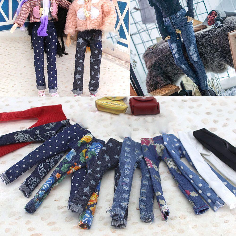 Quần Jeans Dài 11.5&quot; Đồ Chơi Búp Bê Da Tự Nhiên Nhiều Kiểu Dáng Thời Trang Cho Búp Bê BJD