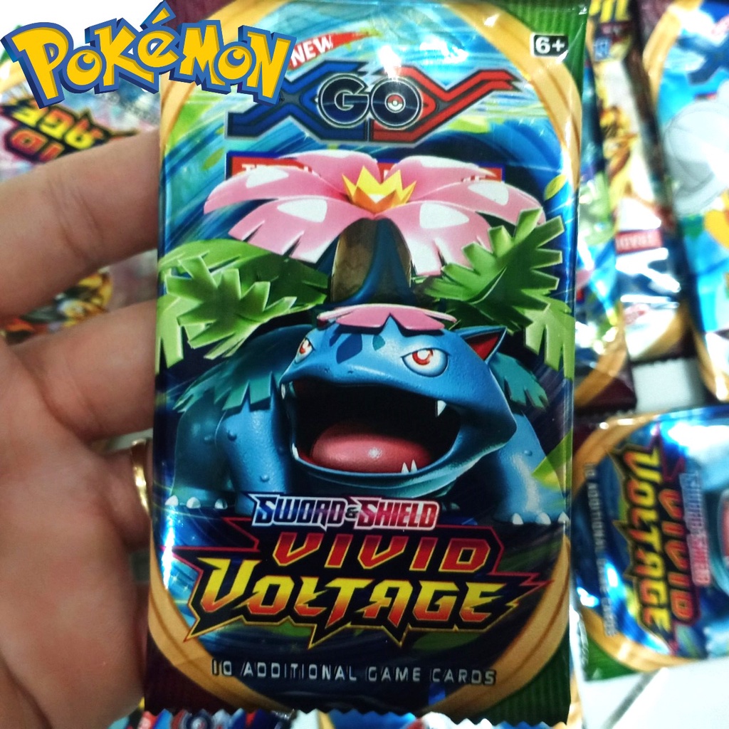Túi Ếch kỳ diệu 8 thẻ Pokemon X Go Y ngẫu nhiên có 1 lá phản quang đặt biệt 1949