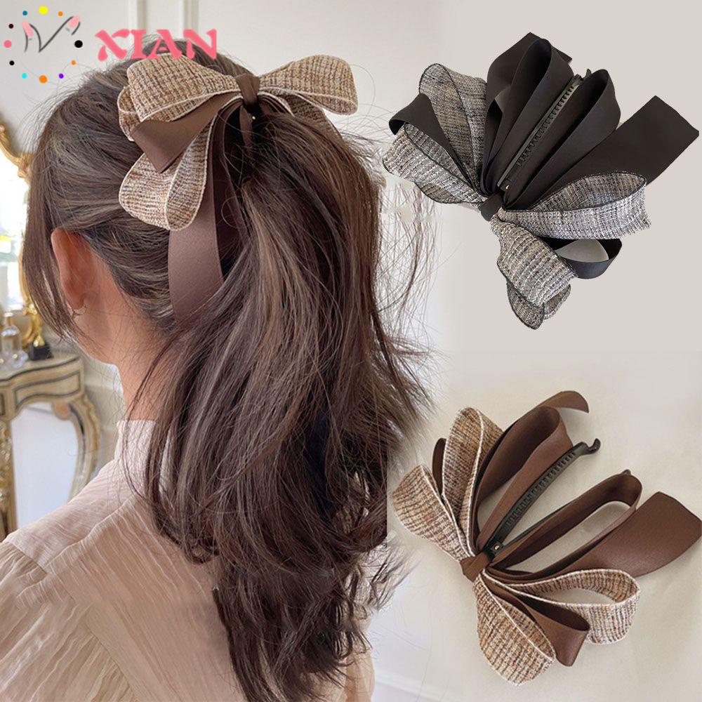 Kẹp Tóc Càng Cua Đính Nơ Xinh Xắn Cho Nữ XIANTIN