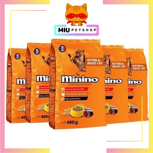 Hạt cho mèo Minino vị Cá ngừ, Hạt cho mèo trên 2 tháng tuổi