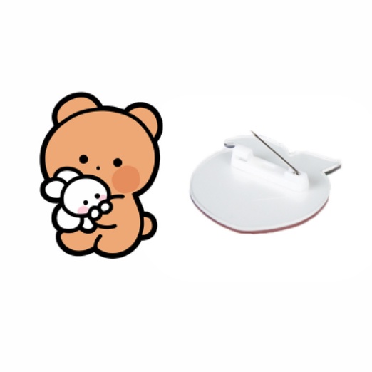 Huy Hiệu Cài Áo Hình Hoạt Hình Đáng Yêu