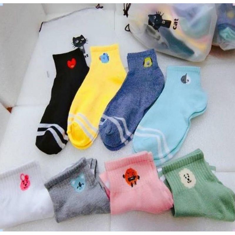 Vớ In Hình Nhân Vật Bt21 Bts Kk02