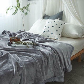 Chăn lông thỏ Mudi cao cấp siêu mềm mịn, kích thước 2m x 2,3 m
