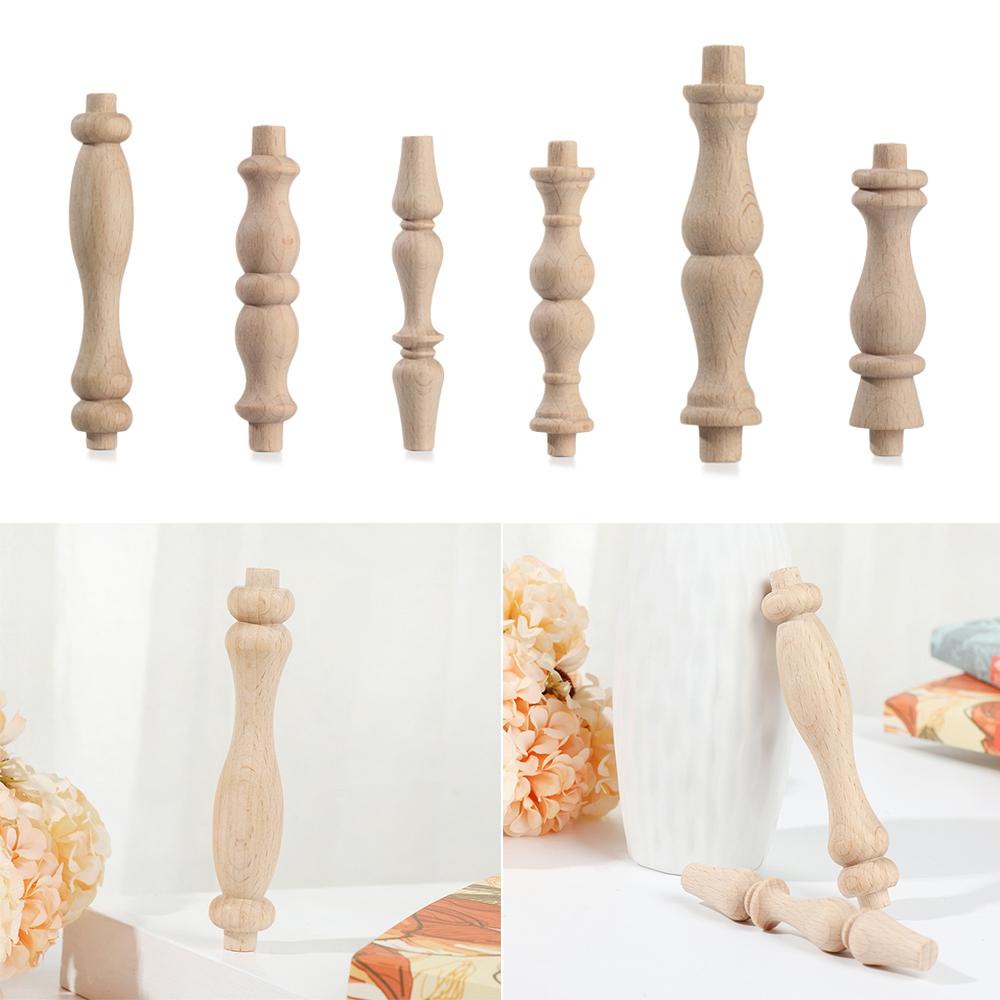 CONOPERY Chân Ghế Gỗ Nhiều Kiểu Chạm Khắc Thủ Công Phong Cách Vintage