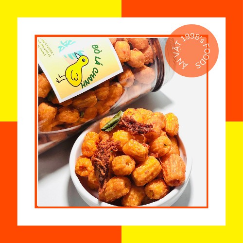Nui Sấy Khô Bò Lá Chanh 350g_Kết Nối Yêu Thương_Ăn Vặt 1998s Foods