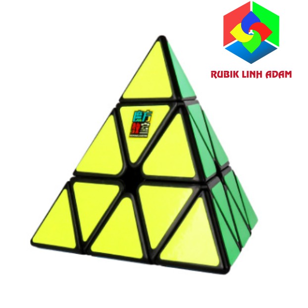 Rubik tam giác Meilong Pyraminx Đen/Stickerless