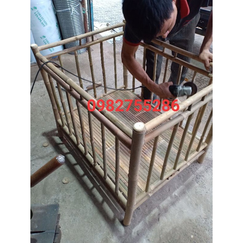 Cũi tre cho bé, chuồng tre cho bé.