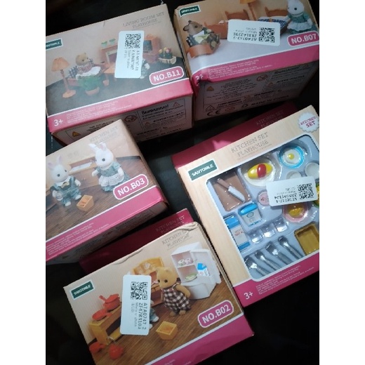 Bộ Nội Thất Nhà Búp Bê Tỉ Lệ 1: 12