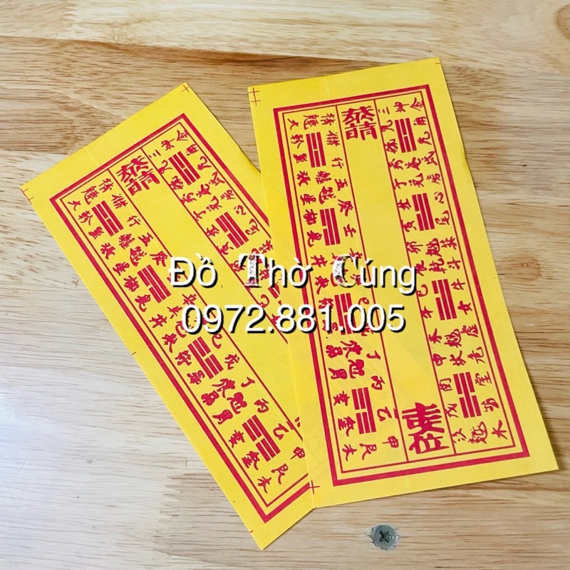 Tờ di hiệu bốc bát  hương , giấy di hiệu