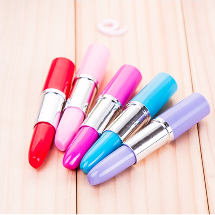 Bút bi hình son Mực xanh BB02