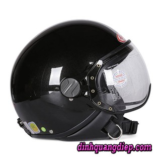 Mũ Bảo Hiểm ANDES 103 D| Nón bảo hiểm Đẹp 3/4 có kính chính hãng