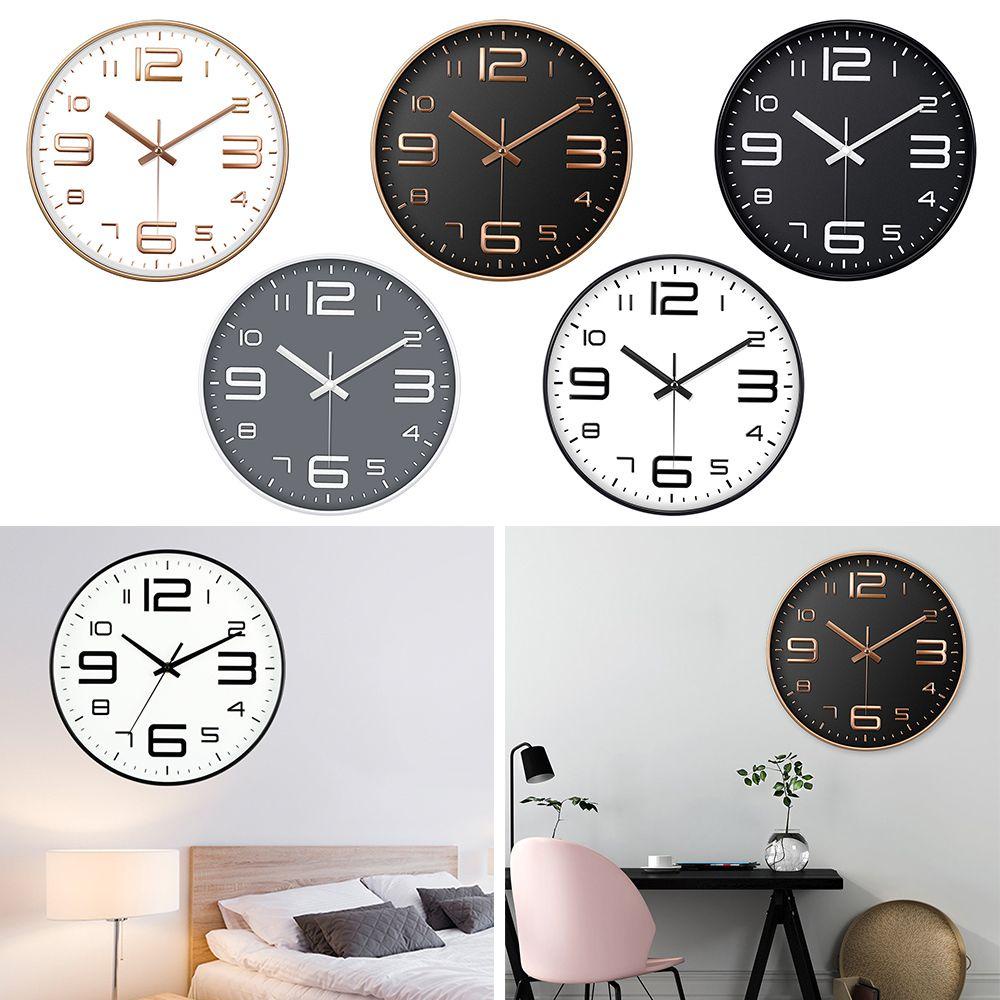 WATTLE Đồng Hồ Treo Tường 12inch Phong Cách Bắc Âu Trang Trí Nội Thất