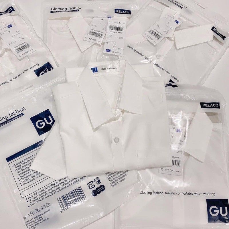 Áo sơ mi GU Chany Store Hiền Hồ ngắn tay có túi | BigBuy360 - bigbuy360.vn