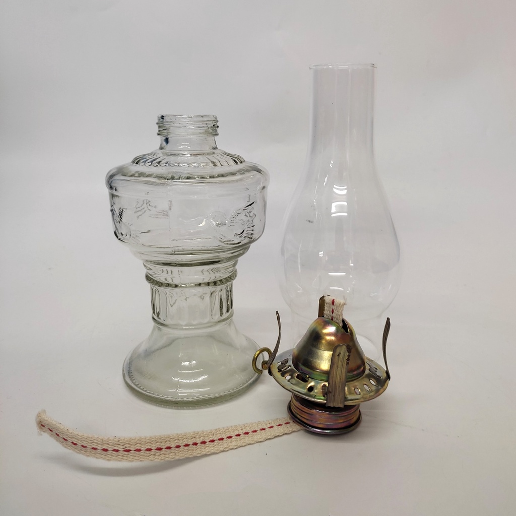 Đèn dầu thủy tinh loại lớn, sử dụng dầu hỏa, cồn, và bấc để đốt, thích hợp cho ban thờ, điện thờ, sự kiện, trang trí