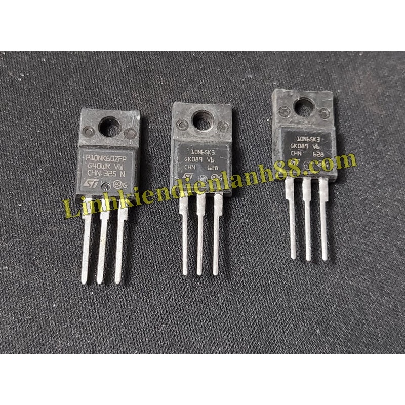 MOSFET N-CHANNEL FQPF10N60C P10NK60ZFP 10n65k3 10N60 TO-200 10A 600V Tháo Máy