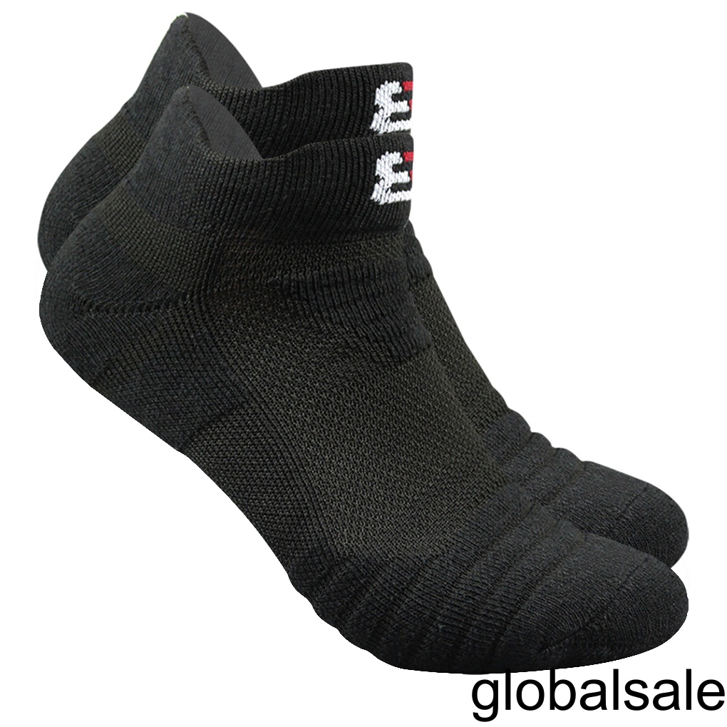 [GLOBAL] Men Outdoor Sports Basketball Short Socks Male Football Cycling Cotton Cushion Bottom Non-slip Compression