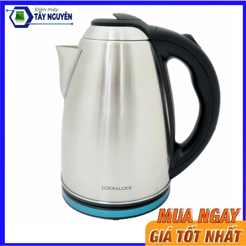 Bình Đun Siêu Tốc Lock&Lock EJK148SLV (1.8L-1500W) - Thân ruột inox 304 chống gỉ - Hàng mới