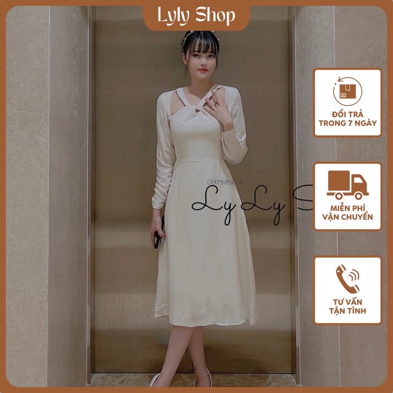 Đầm yếm xoắn ngực (có bigsize)