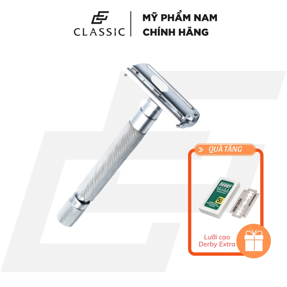 Dao Cạo Râu Parker 74R Safety Razor - Satin Chrome