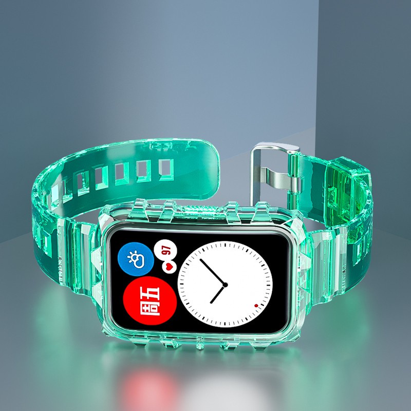 Silicone Dây Đeo Silicone Trong Suốt Cho Đồng Hồ Thông Minh Huawei Band 6 / 7 / Honor Band 6 / Huawei Watch Fit