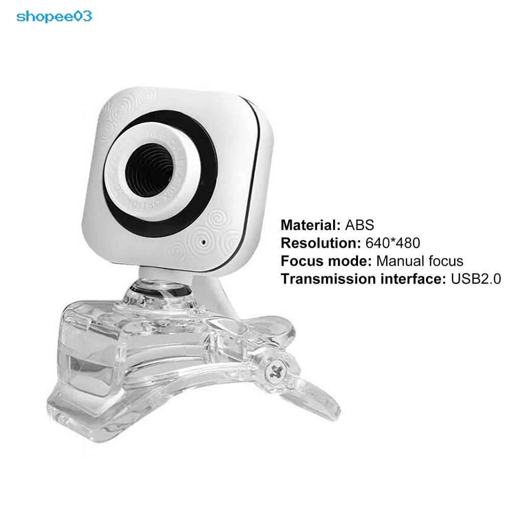 Webcam kỹ thuật số không ổ đĩa ABS 480P cho máy tính để phát sóng trực tiếp | BigBuy360 - bigbuy360.vn