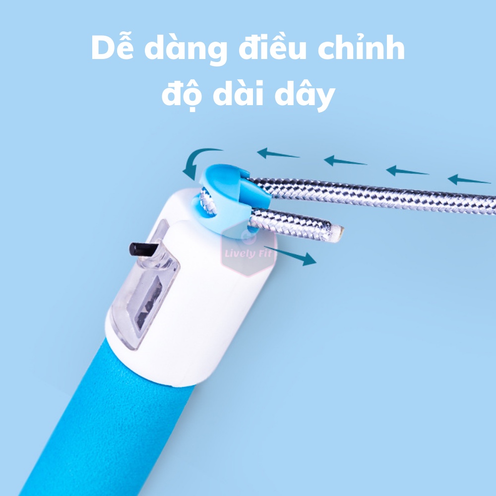 Dây Nhảy Thể Dục Deli Đếm Vòng , Dụng Cụ Tập Thể Thao Cao Cấp, Tăng Chiều Cao, Giảm Cân Tan Mỡ Toàn Thân