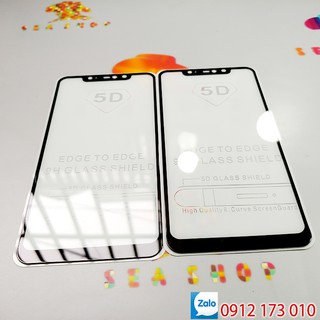 Bộ 2 kính cường lực xiaomi redmi note 6 pro full màn hình / dán full màn xiaomi note 6 pro - seashop