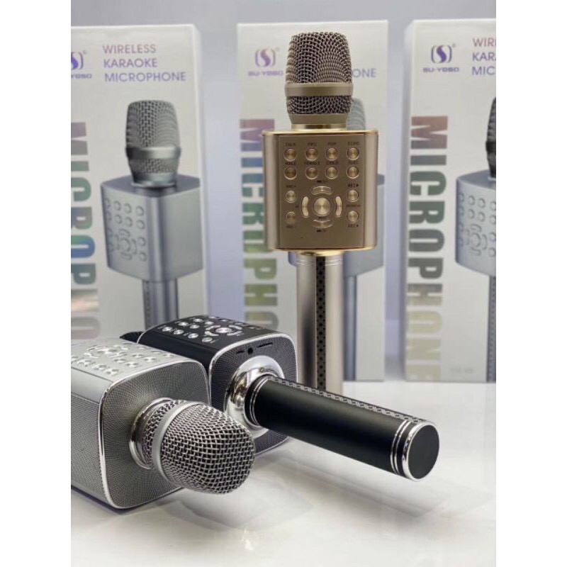 Micro karaoke bluetooth cao cấp YS-96,YS-97 mic livestream không dây hỗ trợ ghi âm