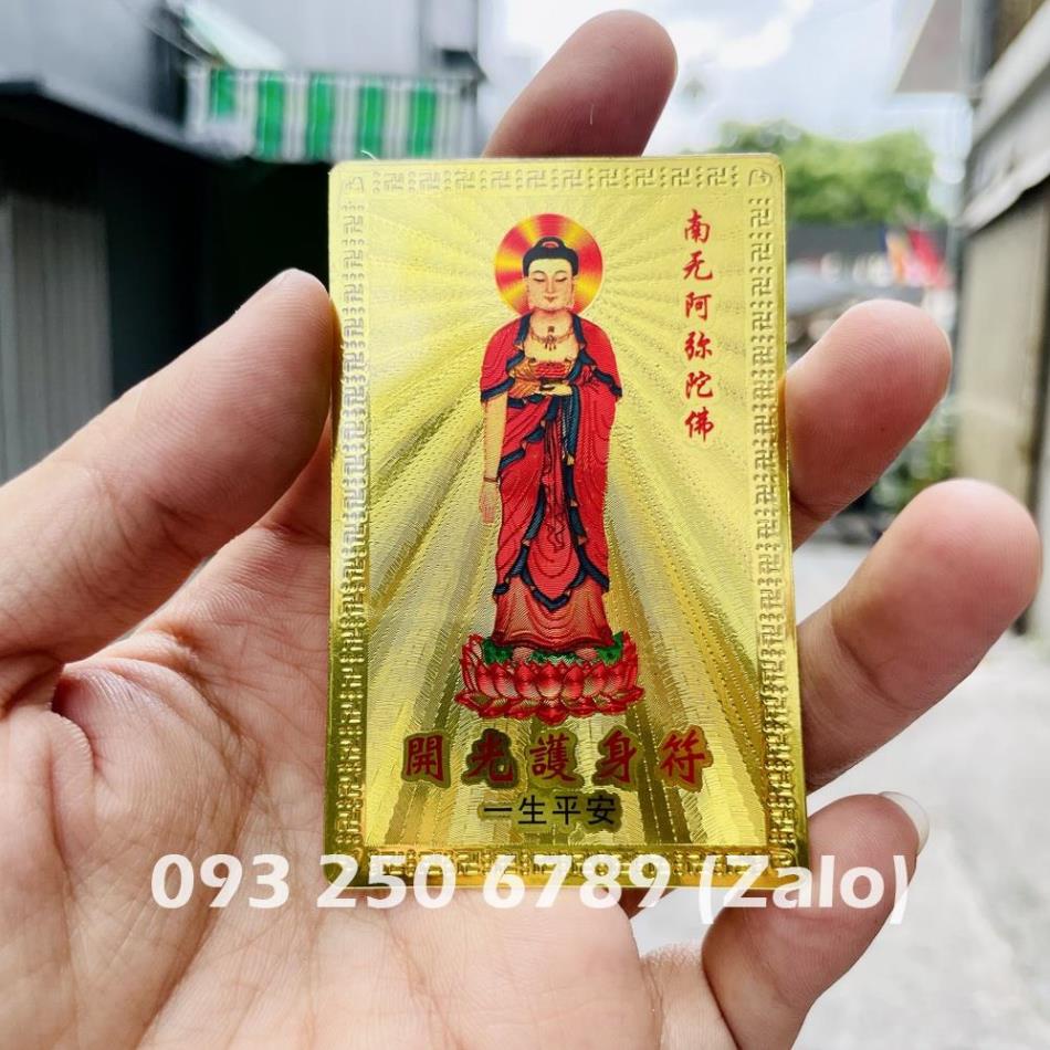 [ĐÃ KHAI QUANG] Thẻ Kim Bài Quan Thế Âm, Phật Thích Ca, Ngũ Lộ Thần Tài Khai Lộc ... Plastic