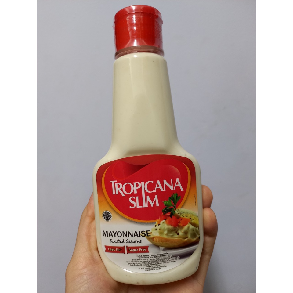 Sốt mayonnaise mè rang Tropicana Slim không đường ít béo 200gr