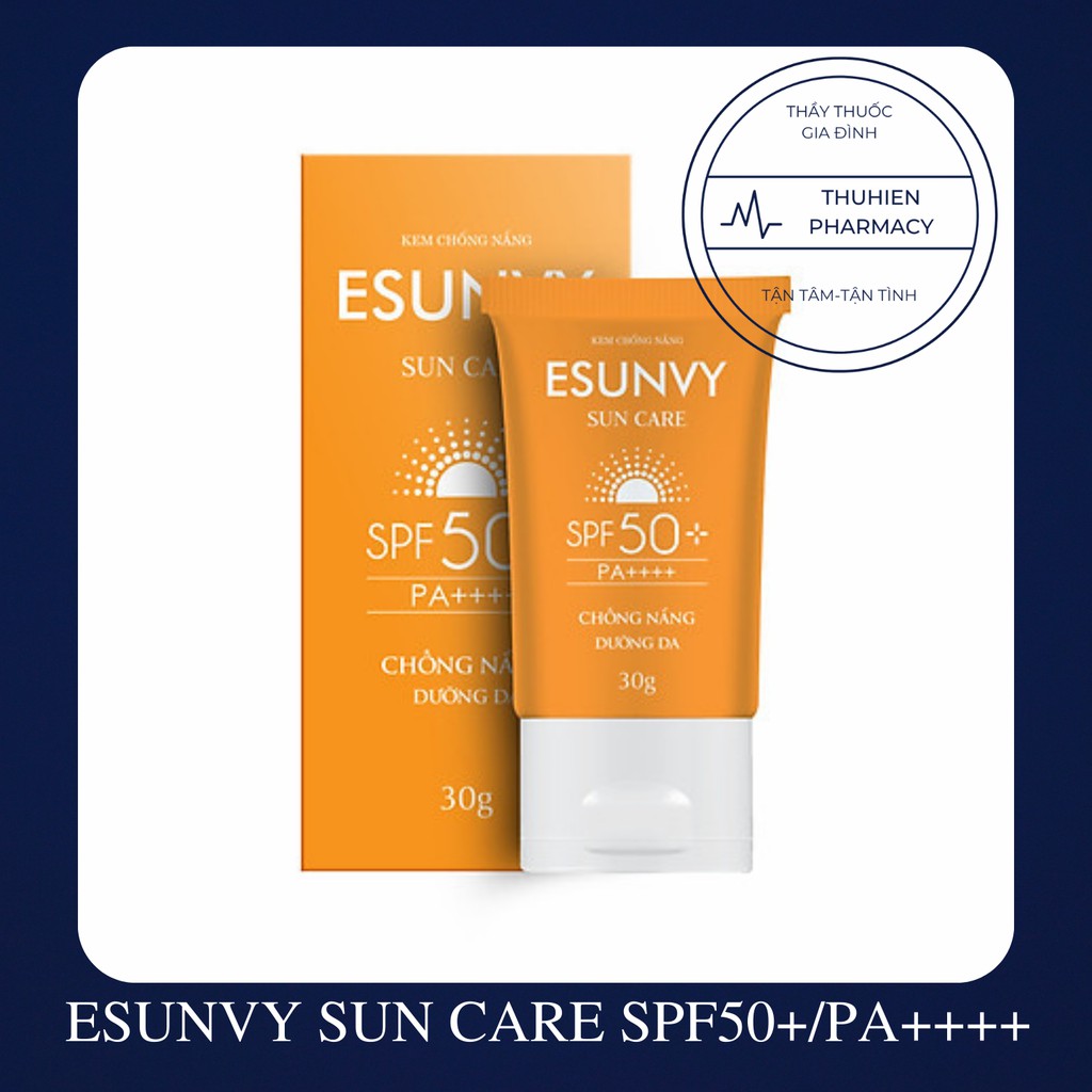 KEM CHỐNG NẮNG ESUNVY SUN CARE SPF50+/PA++++-Chống nẵng, dưỡng da.