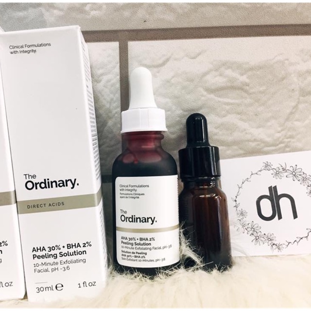 The Ordinary AHA 30% + BHA 2% Peeling Solution Tẩy da chết peel da 30ml Duduhouse