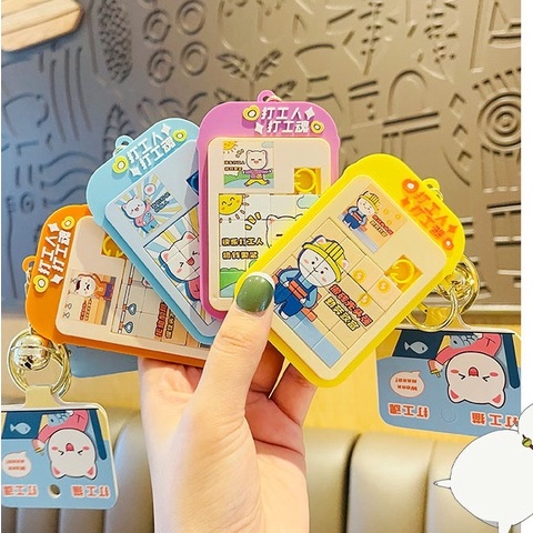 [Hàng mới về] Móc khóa xếp hình thông minh Dễ thương - Móc khóa game xếp hình giải trí