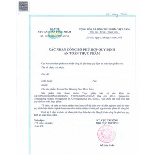 NƯỚC HỒNG SÂM NH HÀN QUỐC 30gói Date mới